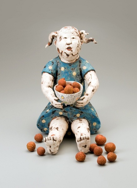 2010 Life Is Just A Bowl Of Lychee (13''x8''x13'') Porcelain, Cast Earthenware Lychee Life Is Just A Bowl Of Lychee